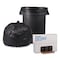 Boardwalk 33 gal Trash Bags, 33 in x 39 in, Super Extra Heavy-Duty, 1.1 mil, Gray, 100 PK BWK 3339SEH - alternate 4